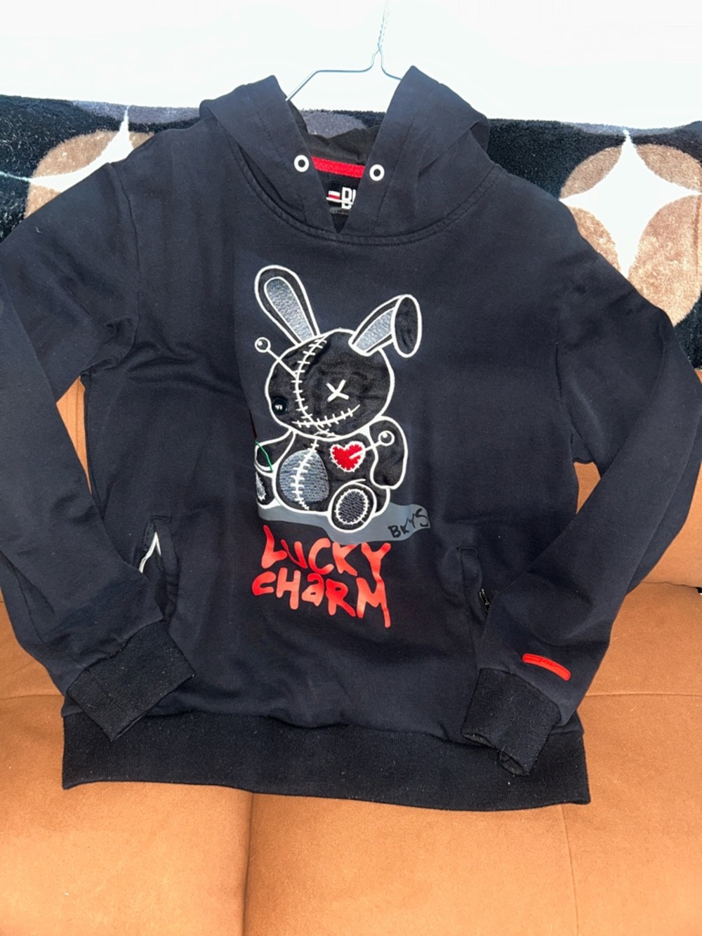 Men’s Lucky Charm Black Graphic Hoodie